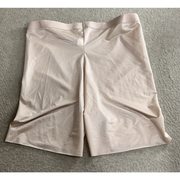 Spanx Thinstincts 2.0 High-Waisted Mid-Thigh Girl Shorts Sz XL Shapewear Beige - Picture 3 of 5